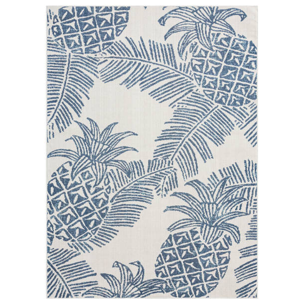 Tommy Bahama Malibu Pineapple Navy/White Area Rug & Reviews Wayfair
